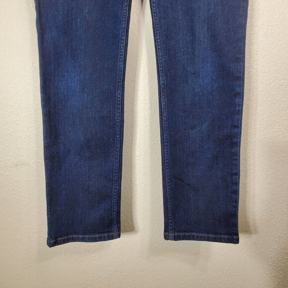 Duluth Trading Co. Blue Denim Womens Straight Leg Jeans 10x31 Cotton Blend - Picture 8 of 11